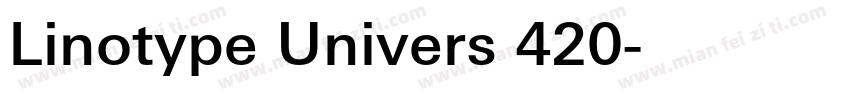 Linotype Univers 420字体转换